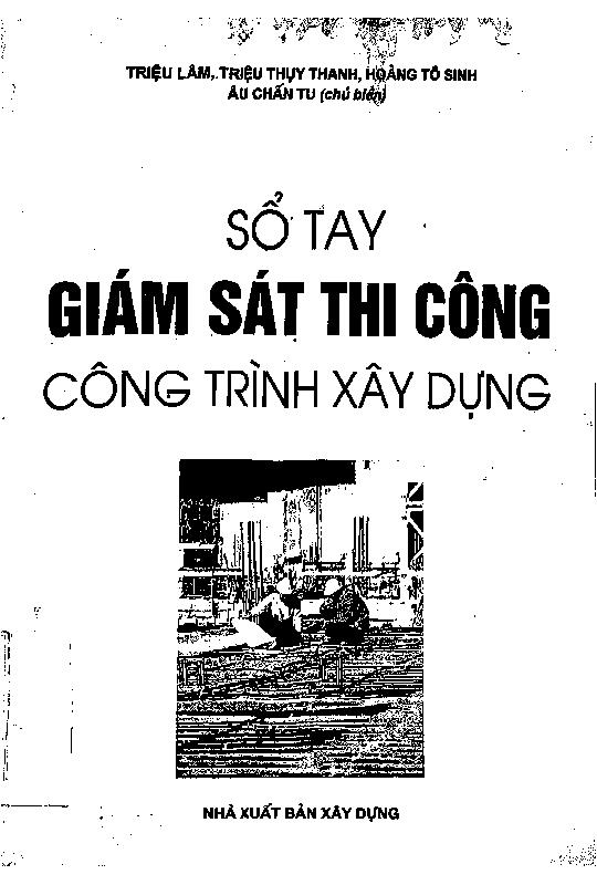 Sổ tay giám sát thi công công trình xây dựng