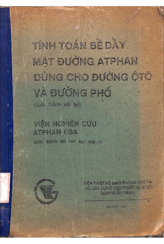 Tính toán bề dày mặt đường atphan dùng cho đường ô tô và đường phố 
