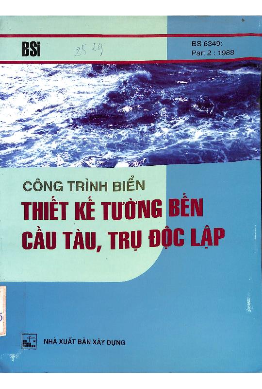 Công trình biển - thiết kế tường bến cầu tàu, trụ độc lập