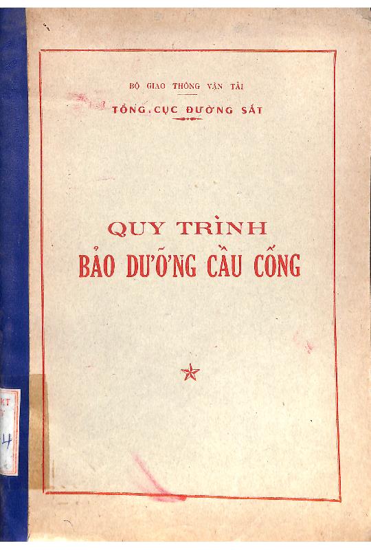 Quy trình bảo dưỡng cầu cống