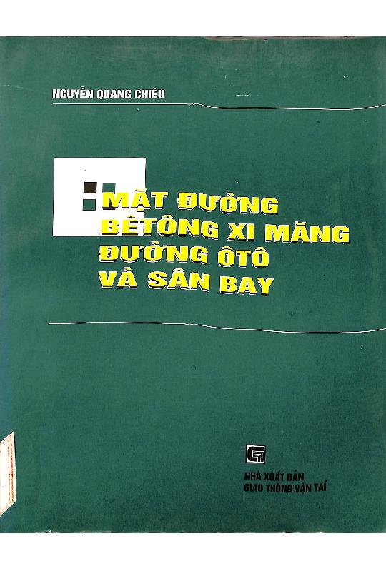 Mặt đường bê tông xi măng đường ô tô và sân bay