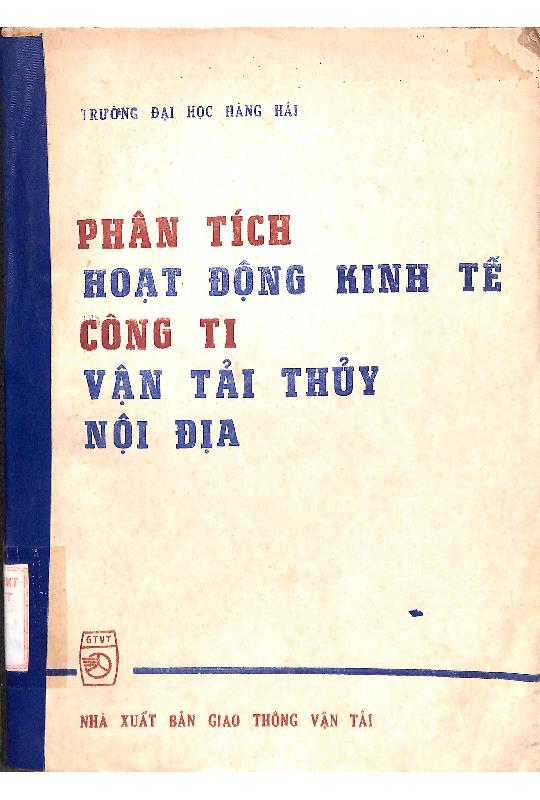 Phân tích hoạt động kinh tế công ty vận tải thủy nội địa