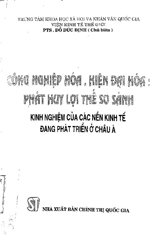 Công nghiệp hóa, hiện đại hóa: Phát huy lợi thế so sánh kinh nghiệm của các nền kinh tế đang phát triển ở châu Á