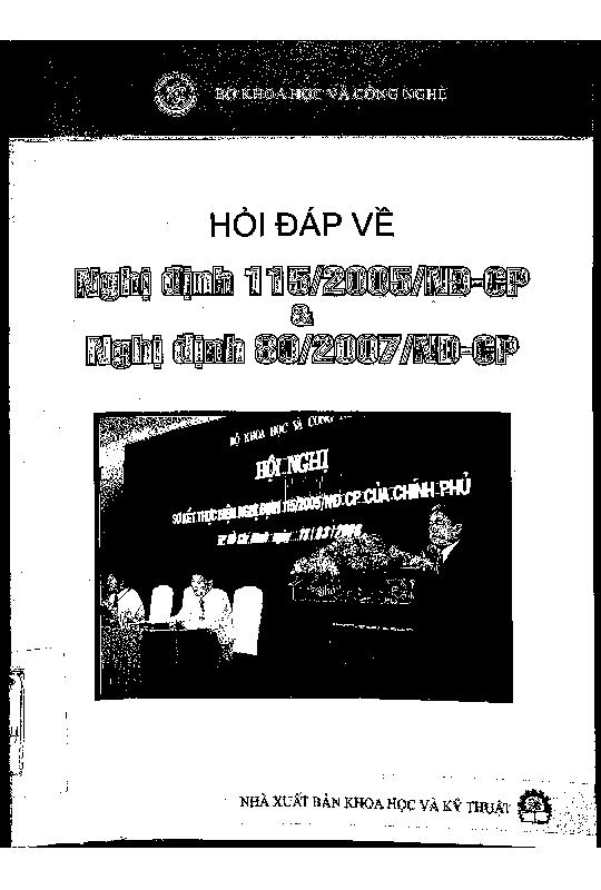 Hỏi đáp về Nghị định 115/2005/NĐ-CP và Nghị định 80/2007/NĐ-CP