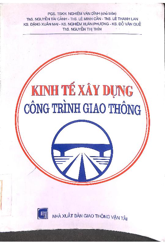 Kinh tế xây dựng công trình giao thông