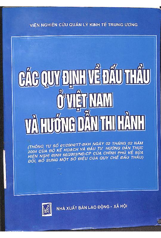 Các quy định về đấu thầu ở Việt Nam và hướng dẫn thi hành